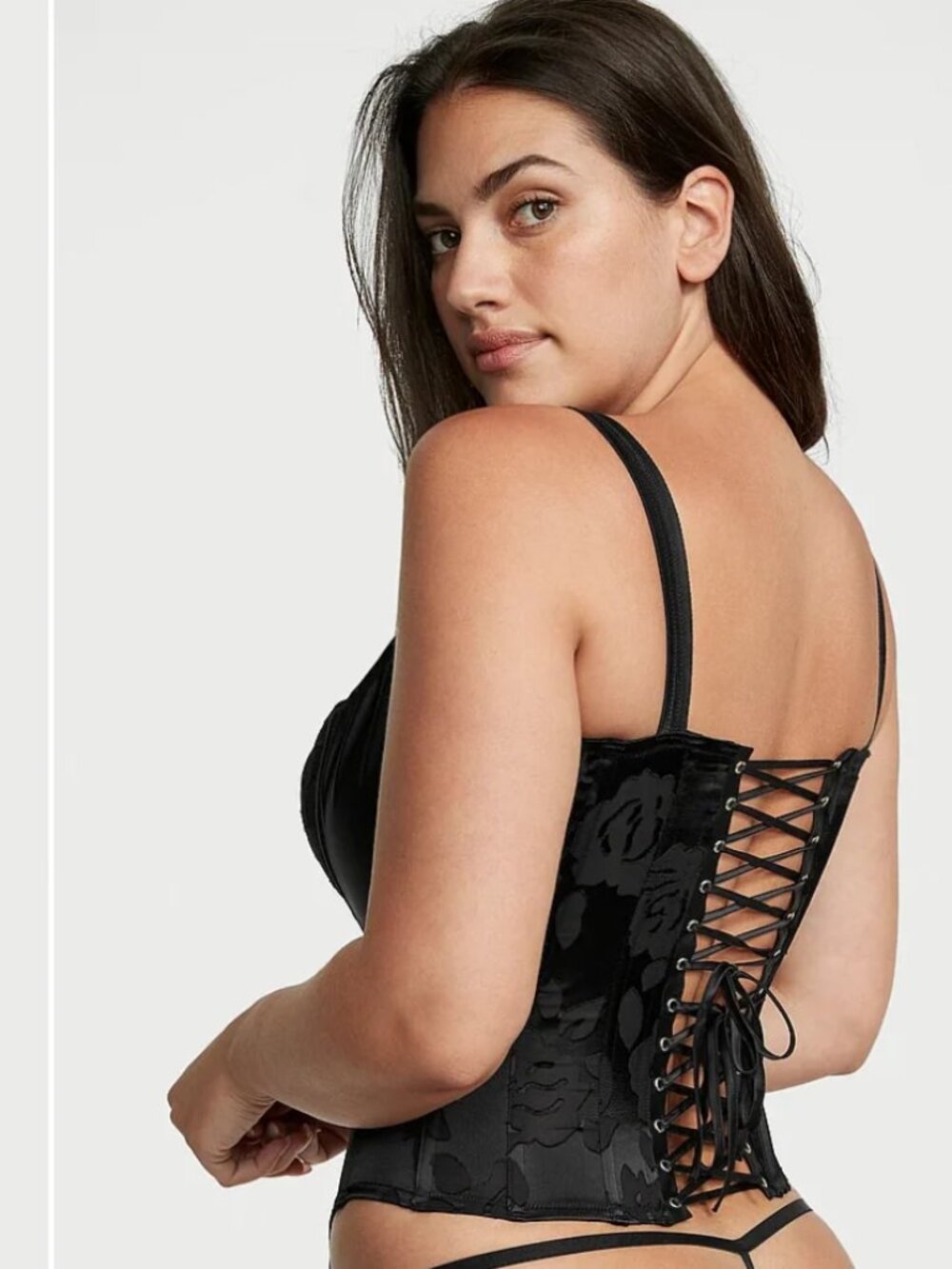 NWT - Victoria's Secret Archives Burnout Satin Corset- Large